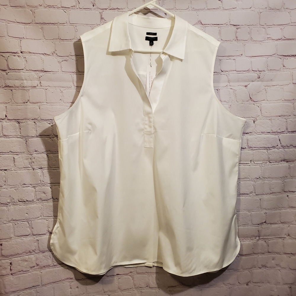 NWT TALBOTS Women Wrinkle Resistant Cotton Blouse